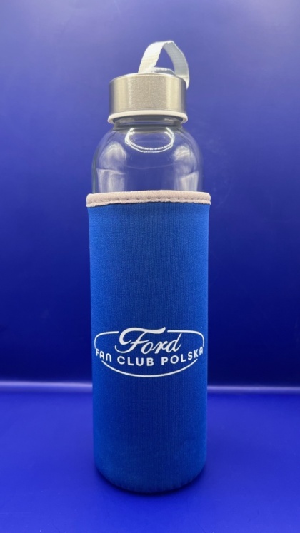 Butelka szklana 500ml + pokrowiec "Ford Fan Club Polska"