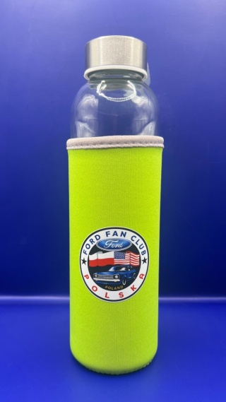Butelka szklana 500ml + pokrowiec "Ford Fan Club Polska"