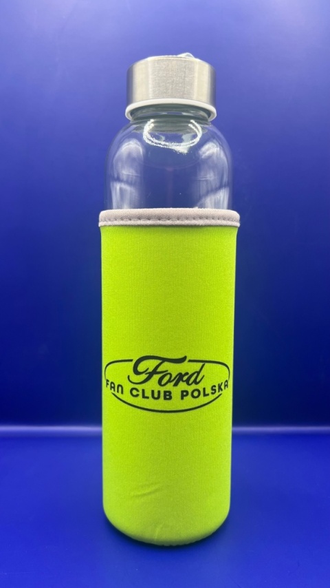 Butelka szklana 500ml + pokrowiec "Ford Fan Club Polska"