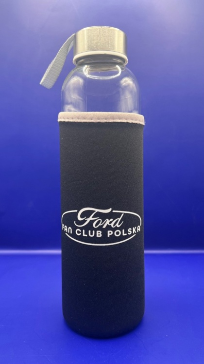 Butelka szklana 500ml + pokrowiec "Ford Fan Club Polska"