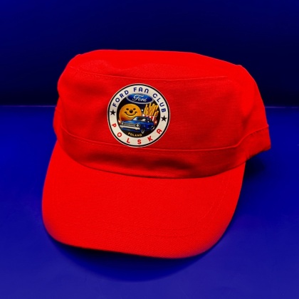 Czapka Latino z daszkiem ‘Ford Fan Club Polska’ – czerwona