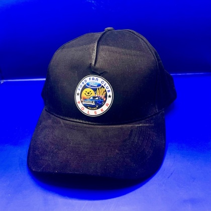 Czapka z daszkiem ‘Ford Fan Club Polska’ – czarna, zamszowa