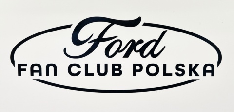 Naklejka klubowa owalna 18cm czarna