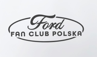 Naklejka klubowa owalna 18cm szara