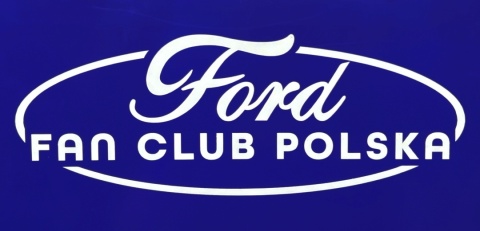 Naklejka Ford na granatowym tle