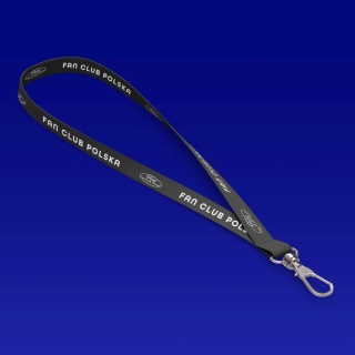 Smycz ‘Ford Fan Club Polska’ – czarna | standardowa smycz długa