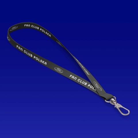 Smycz ‘Ford Fan Club Polska’ – czarna | standardowa smycz długa