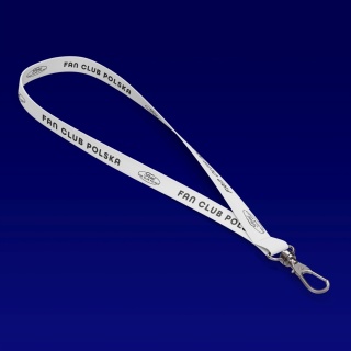 Smycz ‘Ford Fan Club Polska’ – biała | standardowa smycz długa