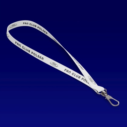 Smycz ‘Ford Fan Club Polska’ – biała | standardowa smycz długa