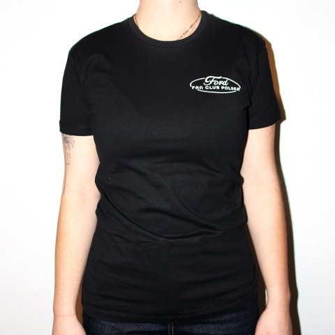 T-shirt damski ‘Ford Fan Club Polska’ – czarny