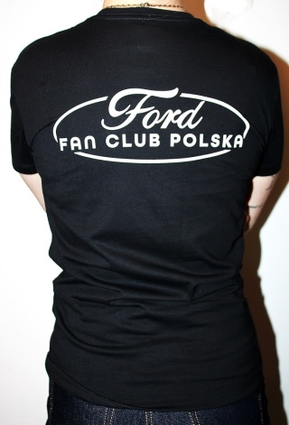 T-shirt damski ‘Ford Fan Club Polska’ – czarny
