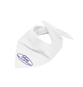 bandana biała - niebiekie logo