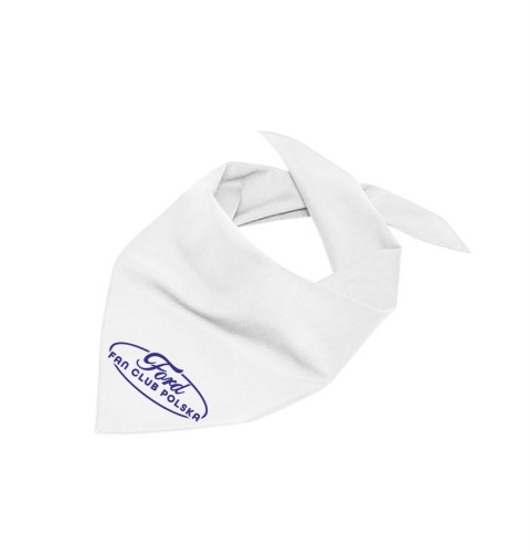 bandana biała - niebiekie logo