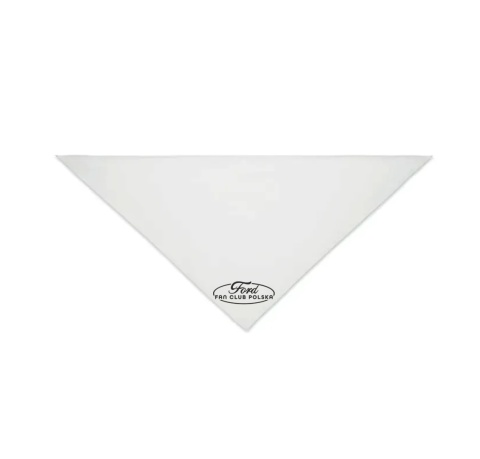 bandana biała - czarne logo