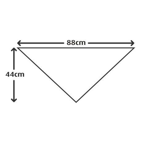bandana biała - czarne logo
