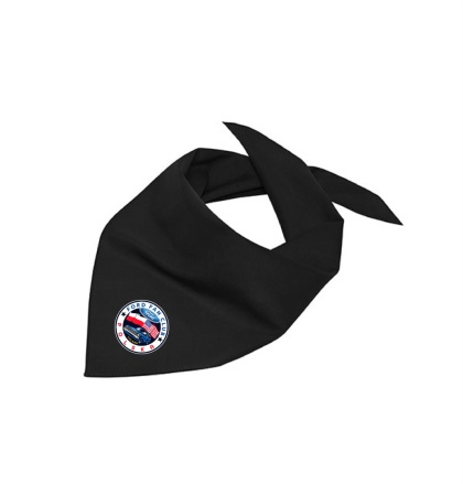 bandana czarna - wresja koło