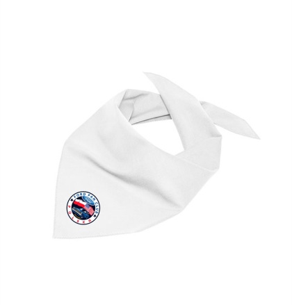 bandana biała - wersja koło