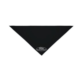 bandana czarna - logo