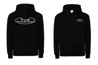 bluza damska z kapturem ‘Ford Fan Club Polska’ – czarna