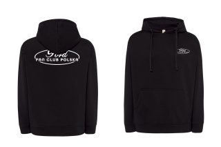 bluza męska z kapturem ‘Ford Fan Club Polska’ – czarna