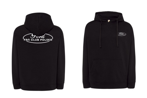 bluza męska z kapturem ‘Ford Fan Club Polska’ – czarna